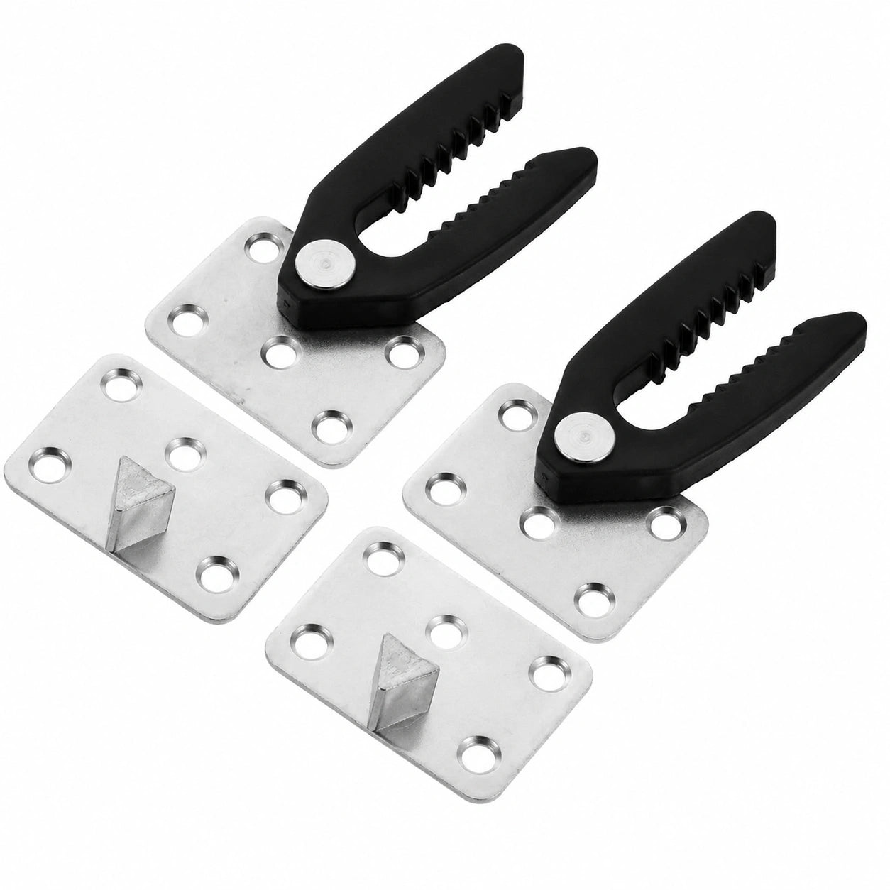 2er Set Sofa-Verbinder Kunststoff Metall für Eck- und Modulsofas, kompatibel mit Snap Design