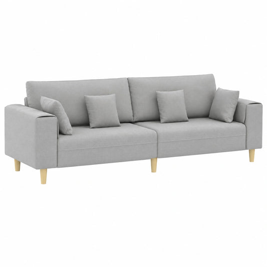 Modernes Wolkengraues Stoffsofa, 250 x 77 x 76 cm, Komfort für Ihr Zuhause